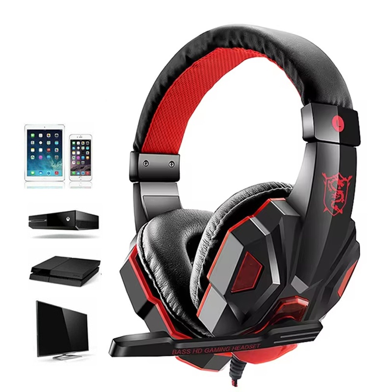 Gaming Headset Rgb - 3.5mm Wired Gaming Headphones With LED
