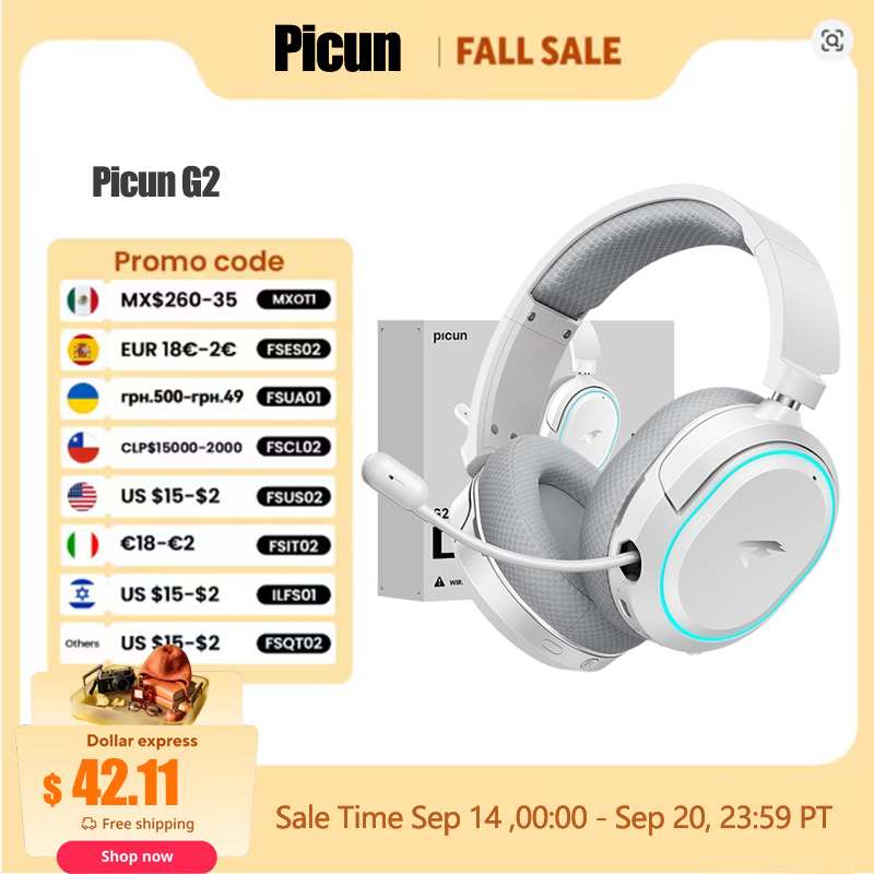 Picun G2 2.4GHz Bluetooth Wire - Gaming Headset Rgb ulasan dan harga