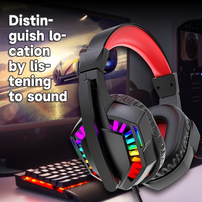 A66,Wired headphones, gaming h - Gaming Headset Rgb ulasan dan harga