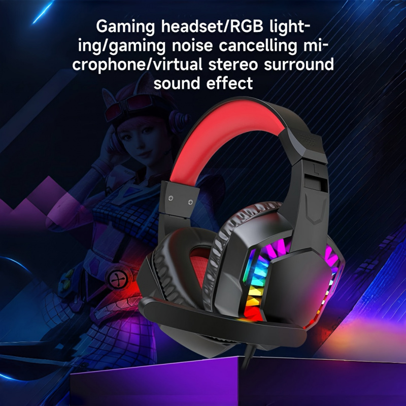 A66,Wired headphones, gaming h - Gaming Headset Rgb ulasan dan harga