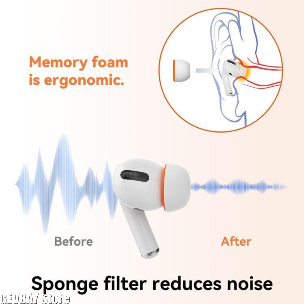 Comfortable Sponge Ear Tips Re - Earphone Foam Tip ulasan dan harga