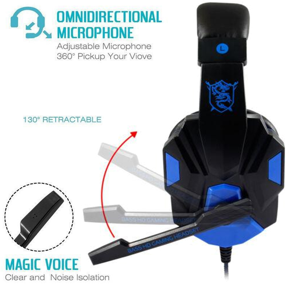3.5mm Wired Gaming Headphones  - Gaming Headset Rgb ulasan dan harga